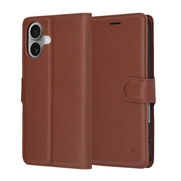 Etui Techsuit "Leather Folio" za iPhone 17 - rjav