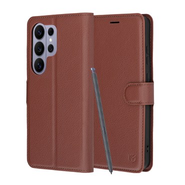 Etui Techsuit "Leather Folio" za Samsung Galaxy S26 Ultra - rjav