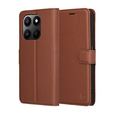 Etui Techsuit "Leather Folio" za Honor 400 Smart / X7d - rjav