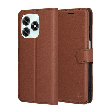 Etui Techsuit "Leather Folio" za Honor X5c Plus - rjav
