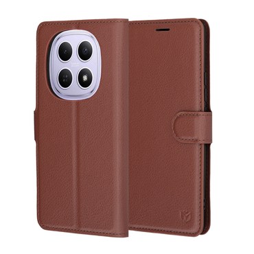 Etui Techsuit "Leather Folio" za Xiaomi Redmi Note 15 4G / Redmi Note 15 5G / Poco M8 - rjav