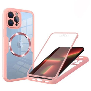 Hibridni Full body ovitek Techsuit "ColorVerse 360 MagSafe" za iPhone 13 Pro - pink