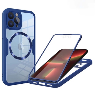 Hibridni Full body ovitek Techsuit "ColorVerse 360 MagSafe" za iPhone 13 Pro - blue