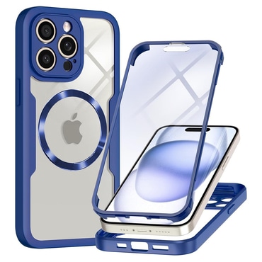 Hibridni Full body ovitek Techsuit "ColorVerse 360 MagSafe" za iPhone 14 Pro Max - blue