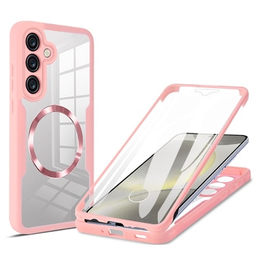 Hibridni Full body ovitek Techsuit "ColorVerse 360 MagSafe" za Samsung Galaxy S24 Plus - pink