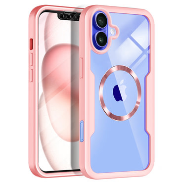 Hibridni Full body ovitek Techsuit "ColorVerse 360 MagSafe" za iPhone 16 - pink