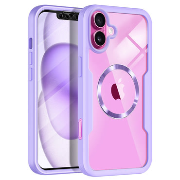 Hibridni Full body ovitek Techsuit "ColorVerse 360 MagSafe" za iPhone 16 Plus - purple