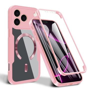 Hibridni Full body ovitek Techsuit "ColorVerse 360 MagSafe" za iPhone 17 Pro Max - pink