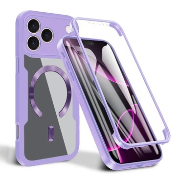 Hibridni Full body ovitek Techsuit "ColorVerse 360 MagSafe" za iPhone 17 Pro Max - purple