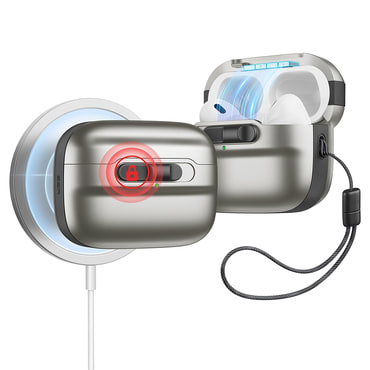 Ovitek ESR "Pulse Magnetic HaloLock" za Apple AirPods Pro / Pro 2 - titanium