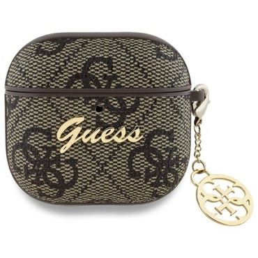 Ovitek Guess "4G Charm Collection" za Apple AirPods 4 - brown