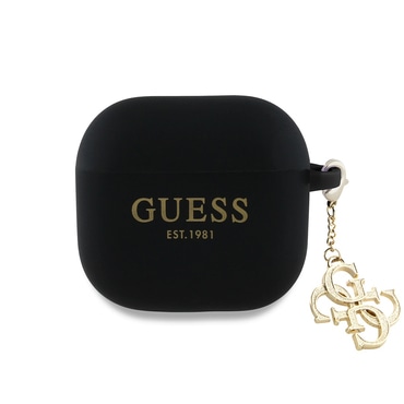 Silikonski ovitek Guess "W/4G Charm" za Apple AirPods 4 - black