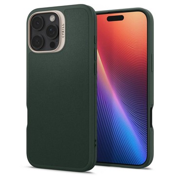 Ovitek Spigen "Cyrill Kajuk MagSafe" za iPhone 16 Pro Max - forest green
