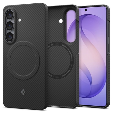 Ovitek Spigen "Air Skin Aramid MagFit" za Samsung Galaxy S26 Plus - black