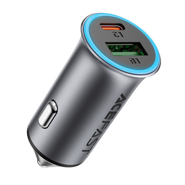 Avtomobilski 95W polnilec Acefast "B16" USB-C PD3.0 - metal gray