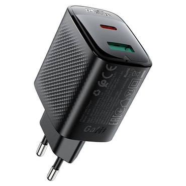 Stenski 45W polnilec Acefast "A106" GaN - black