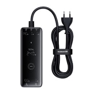 Brezžična 240W polnilna postaja Baseus "Charging Station" GaN 3x USB-C, USB, DC - black