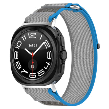 Silikonski pas Techsuit "W054" za Samsung Galaxy Watch Ultra 47mm / Galaxy Watch Ultra 2 - siv / moder