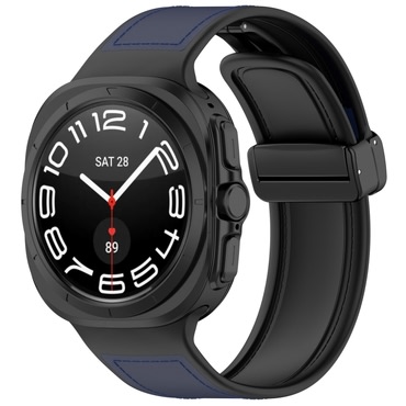 Silikonski pas Techsuit "W056" za Samsung Galaxy Watch Ultra 47mm / Galaxy Watch Ultra 2 - mornarsko moder 