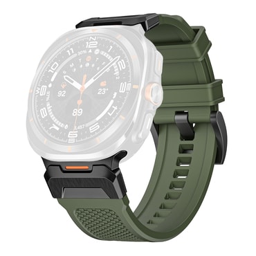 Silikonski pas Techsuit "W068" za Samsung Galaxy Watch Ultra 47mm / Galaxy Watch Ultra 2 - zelen 