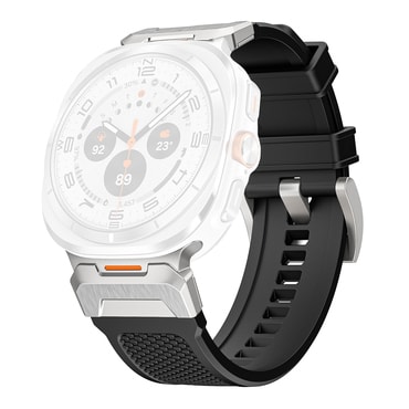 Silikonski pas Techsuit "W068" za Samsung Galaxy Watch Ultra 47mm / Galaxy Watch Ultra 2 - črn
