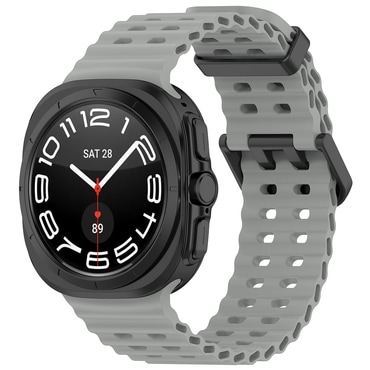 Silikonski pas Techsuit "W062" za Samsung Galaxy Watch Ultra 47mm / Galaxy Watch Ultra 2 - siv