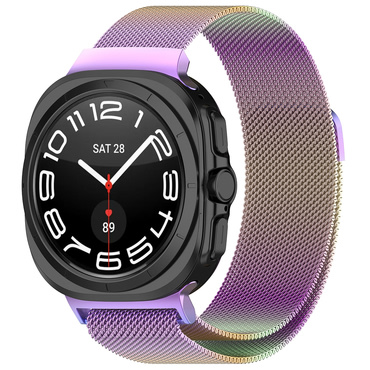 Kovinski pas Techsuit "W009" za Samsung Galaxy Watch Ultra 47mm / Galaxy Watch Ultra 2 - vijoličen