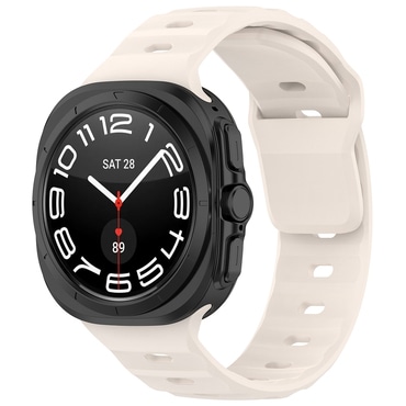 Silikonski pas Techsuit "W055" za Samsung Galaxy Watch Ultra 47mm / Galaxy Watch Ultra 2 - bež