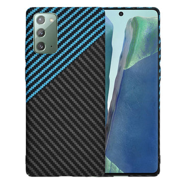Trden TPU ovitek Techsuit "Carbonite FiberShell" za Samsung Galaxy Note 20 - blue pulse