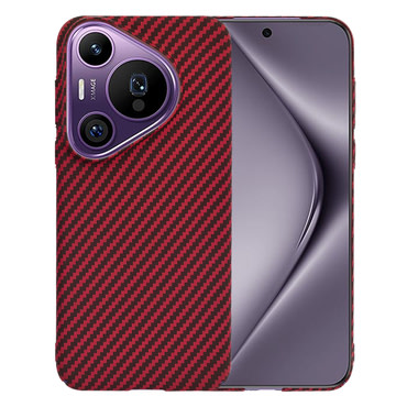 Trden TPU ovitek Techsuit "Carbonite FiberShell" za Huawei Pura 70 Pro - red