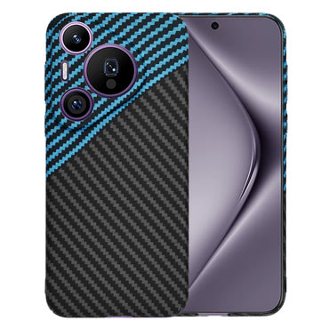 Trden TPU ovitek Techsuit "Carbonite FiberShell" za Huawei Pura 70 Pro - blue pulse