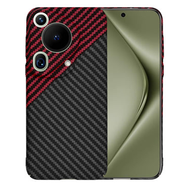 Trden TPU ovitek Techsuit "Carbonite FiberShell" za Huawei Pura 70 Ultra - red vortex
