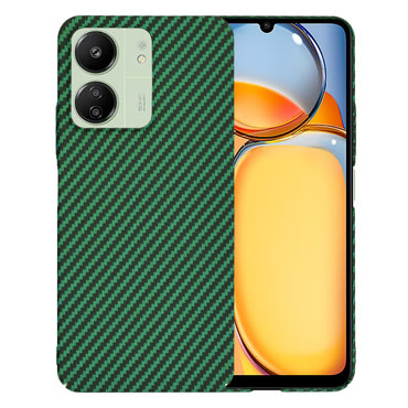 Trden TPU ovitek Techsuit "Carbonite FiberShell" za Xiaomi Redmi 13C 4G / Poco C65 / Redmi 13C 5G - green