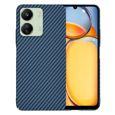 Trden TPU ovitek Techsuit "Carbonite FiberShell" za Xiaomi Redmi 13C 4G / Poco C65 / Redmi 13C 5G - cyan