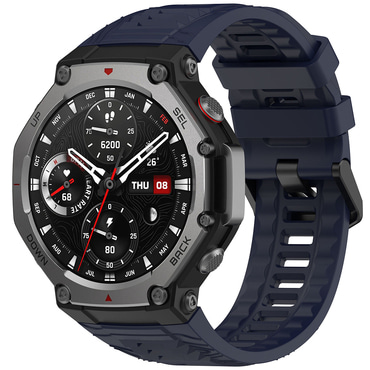 Silikonski pas Techsuit "W067" za Amazfit T-Rex 3 - moder