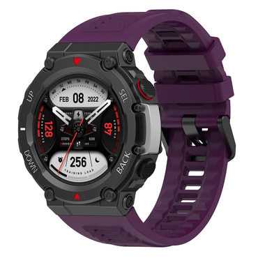 Silikonski pas Techsuit "W067" za Amazfit T-Rex 2 - vijoličen