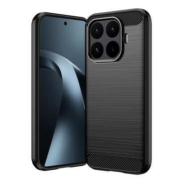TPU gel ovitek "Brushed Carbon" za Xiaomi 17T - črn