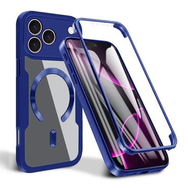 Hibridni Full body ovitek Techsuit "ColorVerse 360 MagSafe" za iPhone 17 Pro - blue