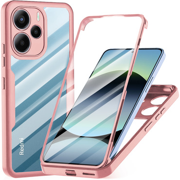 Hibridni Full body ovitek Techsuit "ColorVerse 360" za Xiaomi Redmi Note 14 4G - pink