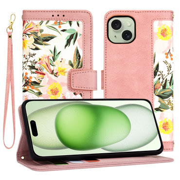 Etui Techsuit "FlipCraft" za iPhone 15 Plus - sweetheart pink
