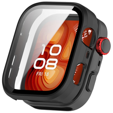 Ovitek z zaščito zaslona Techsuit "Defense360 Pro" za Huawei Watch Fit 5 Pro - črn