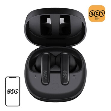 Bluetooth slušalke QCY "T13x" z 7.2mm dinamičnimi gonilniki in mikrofoni za odpravljanje hrupa - black