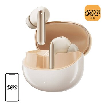Bluetooth slušalke QCY "MeloBuds Pro HT08" ANC, Hi-Res Audio - gold