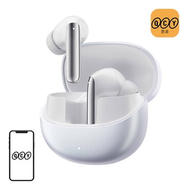 Bluetooth slušalke QCY "MeloBuds Pro HT08" ANC, Hi-Res Audio - white