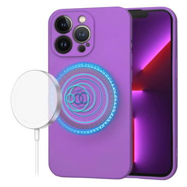 Silikonski ovitek Techsuit SoftFlex MagSafe za iPhone 13 Pro - temno vijoličen