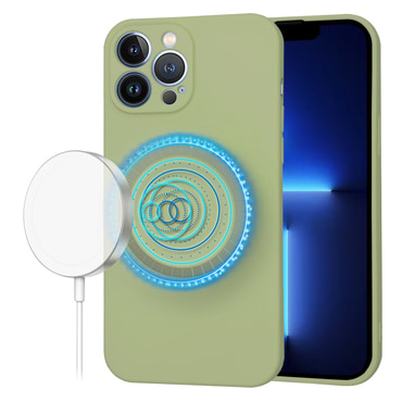 Silikonski ovitek Techsuit SoftFlex MagSafe za iPhone 13 Pro Max - matcha
