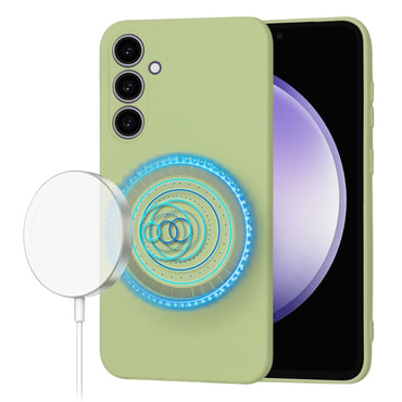 Silikonski ovitek Techsuit SoftFlex MagSafe za Samsung Galaxy S23 FE - matcha