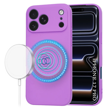 Silikonski ovitek Techsuit SoftFlex MagSafe za iPhone 17 Pro - temno vijoličen