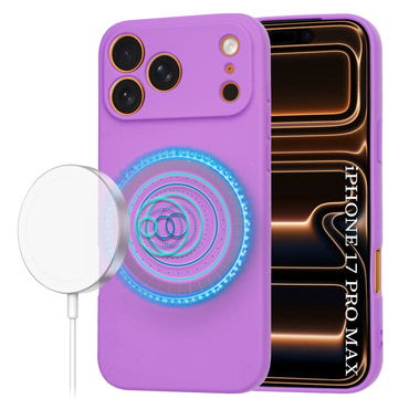 Silikonski ovitek Techsuit SoftFlex MagSafe za iPhone 17 Pro Max - temno vijoličen