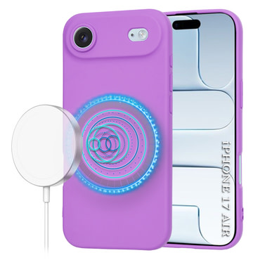 Silikonski ovitek Techsuit SoftFlex MagSafe za iPhone Air - temno vijoličen